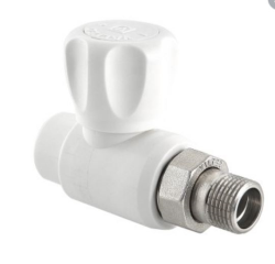 Кран PP-R шаровой Дн20 х1/2&quot; для радиатора прямой (90/5) Valtec